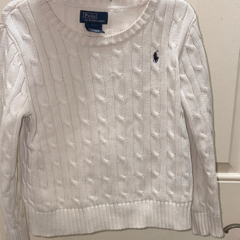 Polo by Ralph Lauren Cream Cable Knit Sweater